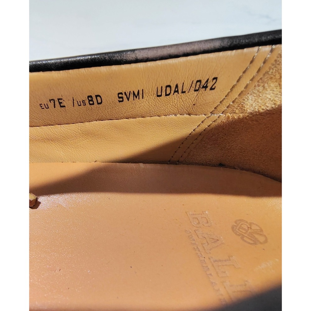 Bally Boat Shoes Loafers Mens Dark Brown Leather Deck Loafers Switzerland 8D - Picture 6 of 11